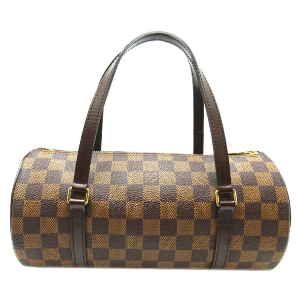 dh68182 2 Louis Vuitton Papillon PM Damier Ebene Handbag Brown