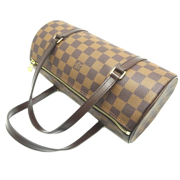 dh68182 4 Louis Vuitton Papillon PM Damier Ebene Handbag Brown