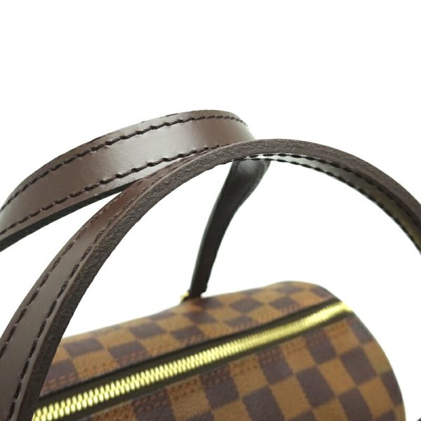 dh68182 5 Louis Vuitton Papillon PM Damier Ebene Handbag Brown