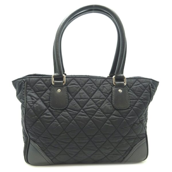 dh68184 2 Chanel Paris York Line Tote Nylon Shoulder Bag Black