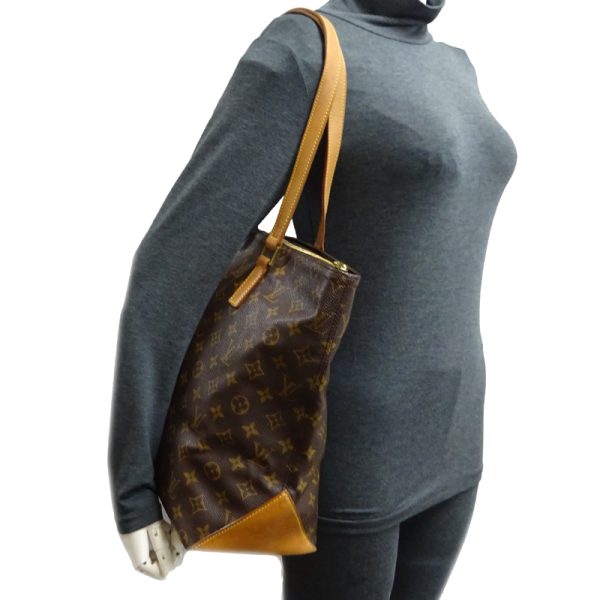 dh68192 8 Louis Vuitton Cabamezzo Monogram Tote Bag Brown