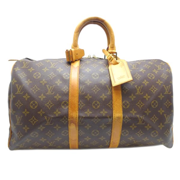 dh68627 1 Louis Vuitton Keepall 45 Monogram Bag Brown