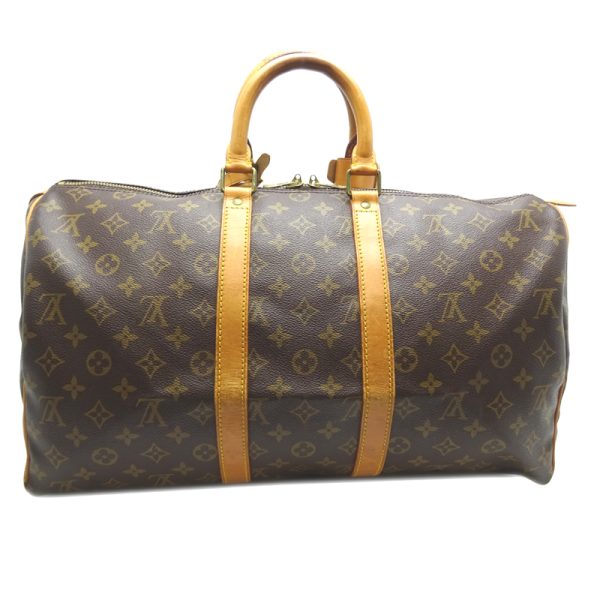 dh68627 2 Louis Vuitton Keepall 45 Monogram Bag Brown