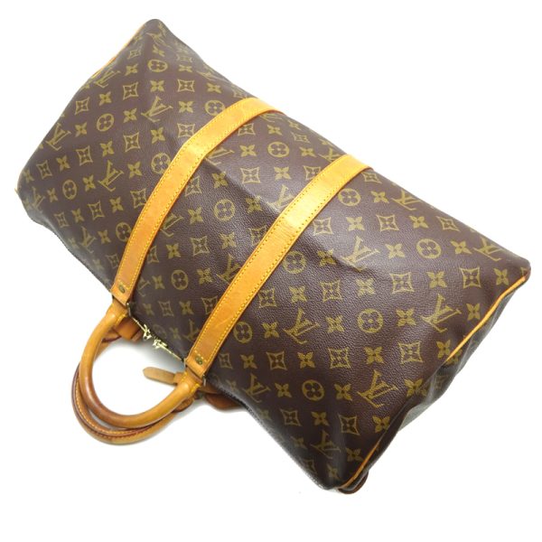 dh68627 4 Louis Vuitton Keepall 45 Monogram Bag Brown