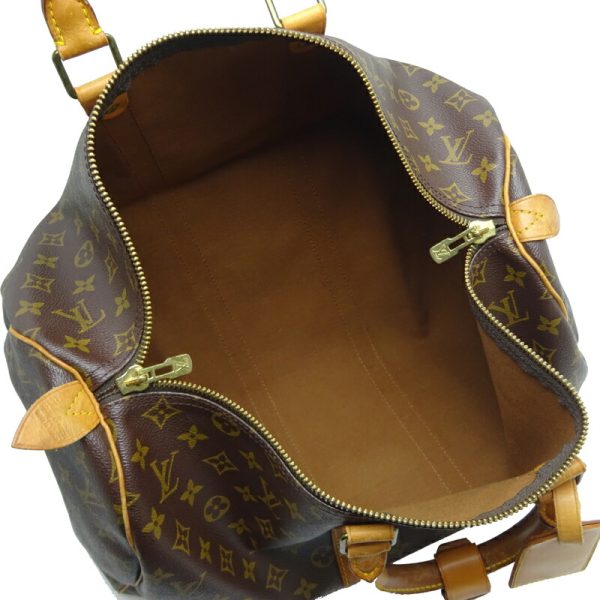 dh68627 7 Louis Vuitton Keepall 45 Monogram Bag Brown