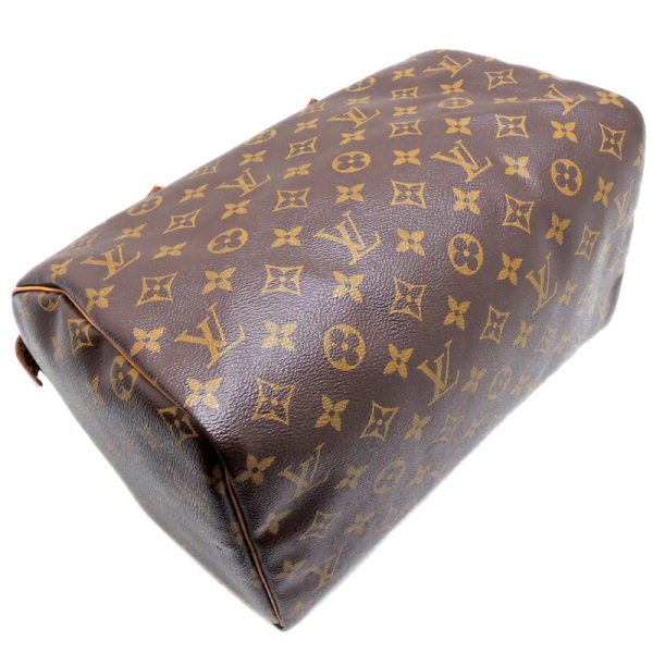 dh68775 03 Louis Vuitton Speedy 30 Monogram Handbag Brown