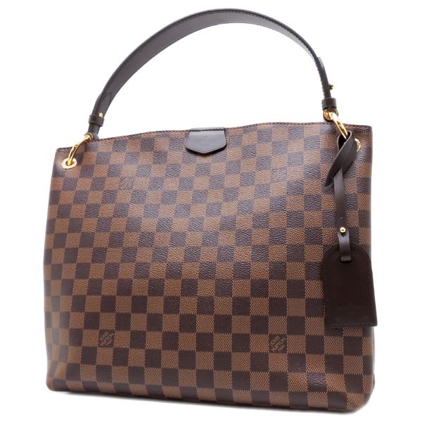 dh68777 01 Louis Vuitton Damier Graceful Pm Shoulder Bag Brown