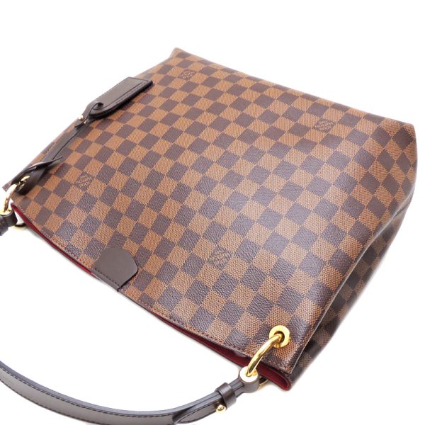 dh68777 04 Louis Vuitton Damier Graceful Pm Shoulder Bag Brown