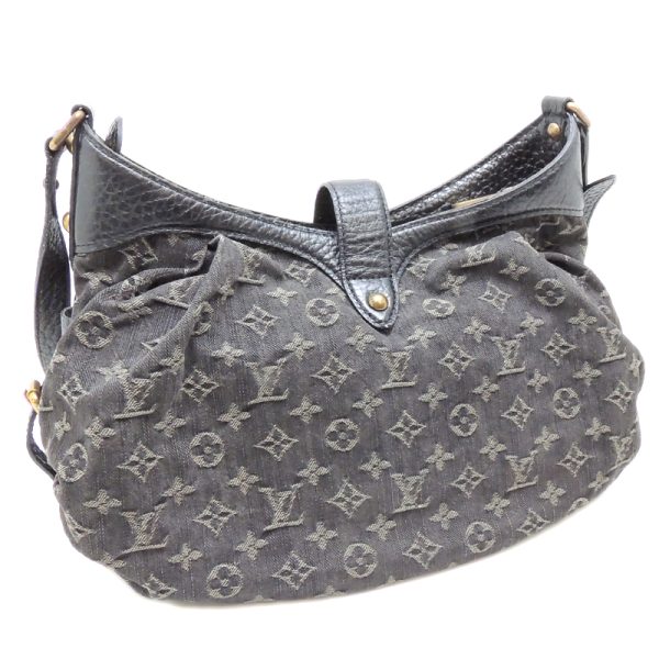 dh68779 02 Louis Vuitton Monogram Denim Shoulder Bag Black