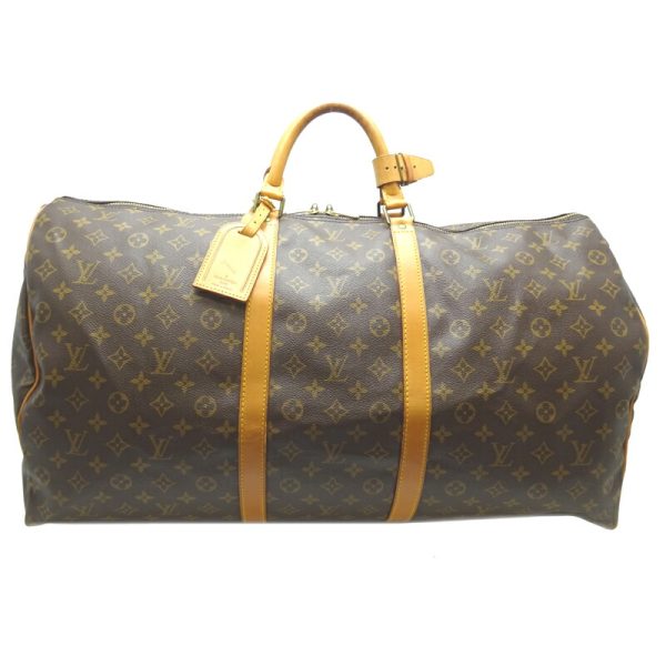 dh68801 1 Louis Vuitton Keepall 60 Monogram Bag Brown