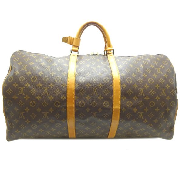 dh68801 2 Louis Vuitton Keepall 60 Monogram Bag Brown