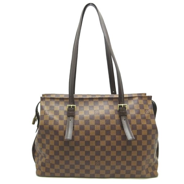 dh68806 1 Louis Vuitton Chelsea Damier Ebene Shoulder Bag Brown