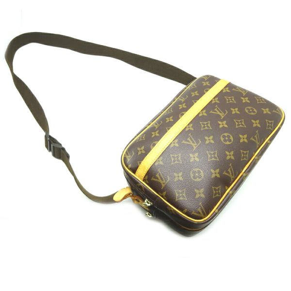 dh69011 3 Louis Vuitton Reporter Pm Monogram Shoulder Bag Brown