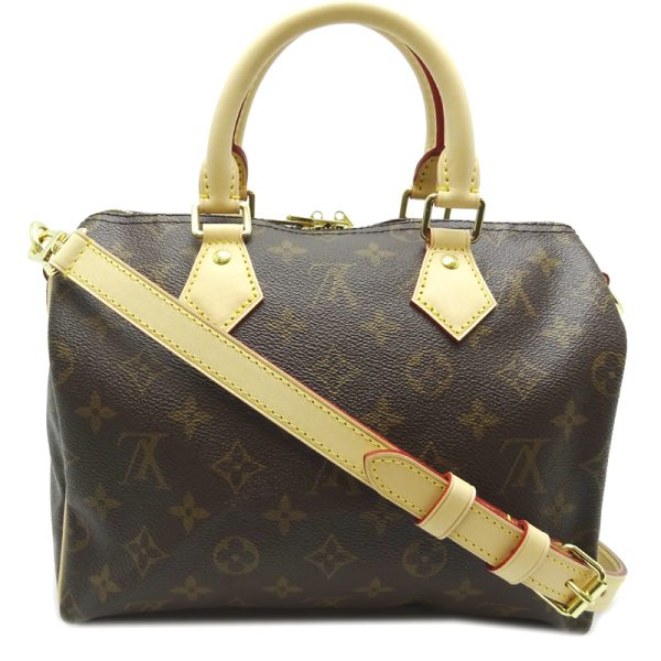 dh69087 11 Louis Vuitton Speedy Bandouliere 25 Monogram Handbag Brown