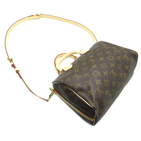 dh69087 3 Louis Vuitton Speedy Bandouliere 25 Monogram Handbag Brown