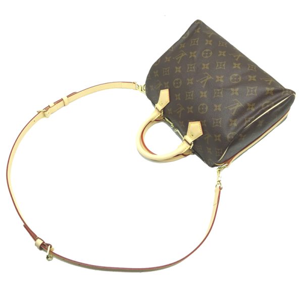 dh69087 4 Louis Vuitton Speedy Bandouliere 25 Monogram Handbag Brown