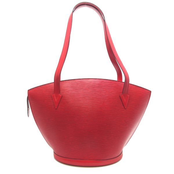 dh69089 2 Louis Vuitton Saint Jacques Shopping Epi Tote Bag Red