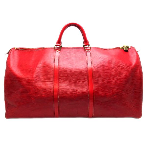 dh69205 01 Louis Vuitton Keepall 60 Epi Bag Red