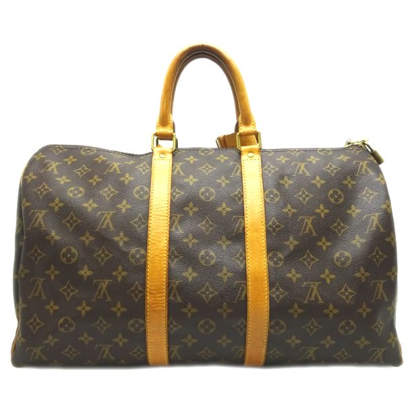 dh69207 02 Louis Vuitton Keepall 45 Monogram Bag Brown