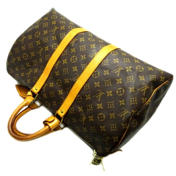 dh69207 04 Louis Vuitton Keepall 45 Monogram Bag Brown