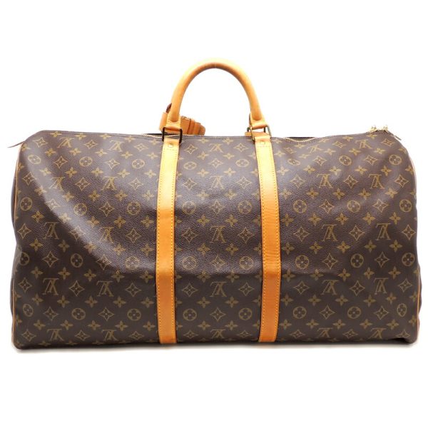 dh69589 02 Louis Vuitton Keepall 60 Monogram Bag Brown