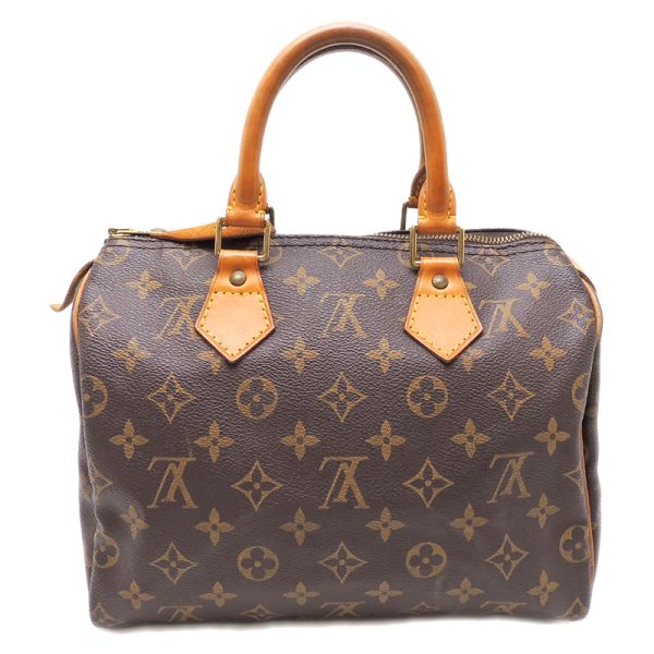 dh69590 01 Louis Vuitton Speedy 25 Monogram Handbag Brown