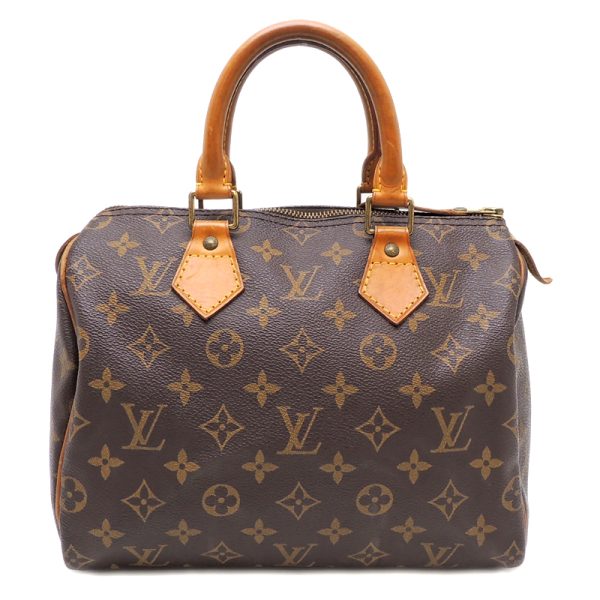 dh69590 02 Louis Vuitton Speedy 25 Monogram Handbag Brown