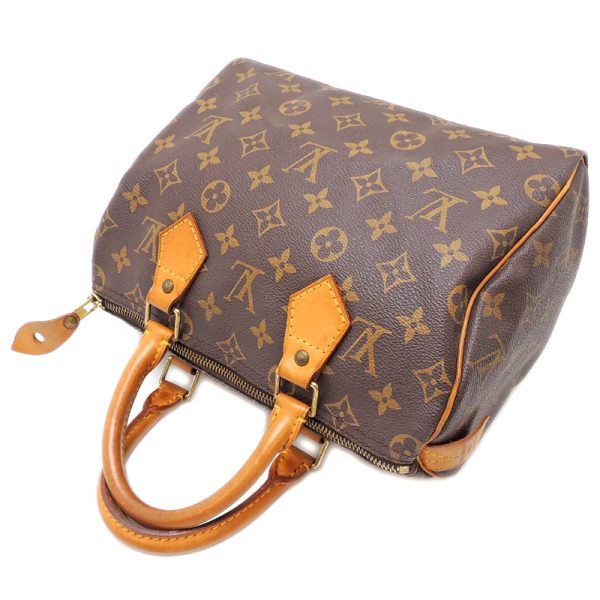 dh69590 04 Louis Vuitton Speedy 25 Monogram Handbag Brown