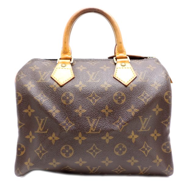 dh69591 01 Louis Vuitton Speedy 25 Monogram Handbag Brown