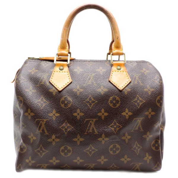 dh69591 02 Louis Vuitton Speedy 25 Monogram Handbag Brown