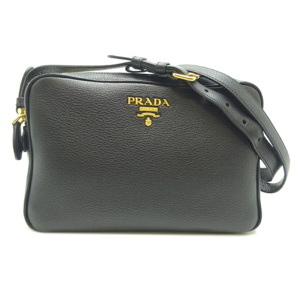 dh69729 1 Prada Shoulder Bag Double Zip Black