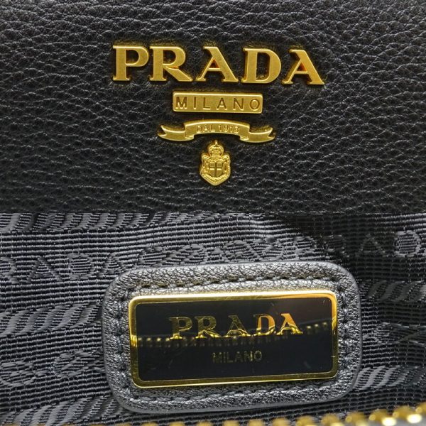 dh69729 8 Prada Shoulder Bag Double Zip Black