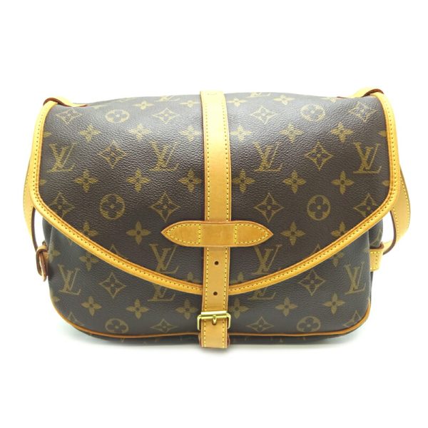 dh69789 2 Louis Vuitton Saumur 30 Monogram Shoulder Bag Brown