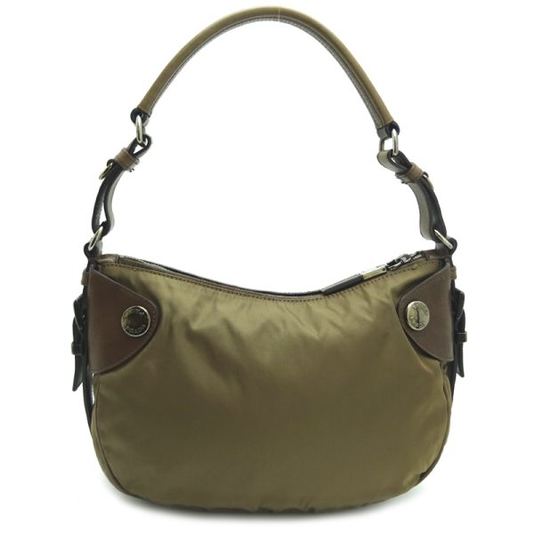 dh69800 2 Prada Nylon Shoulder Bag Khaki