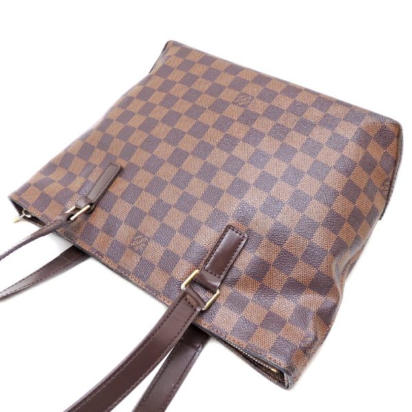 dh69896 04 Louis Vuitton Cava Piano Damier Ebene Tote Bag Brown