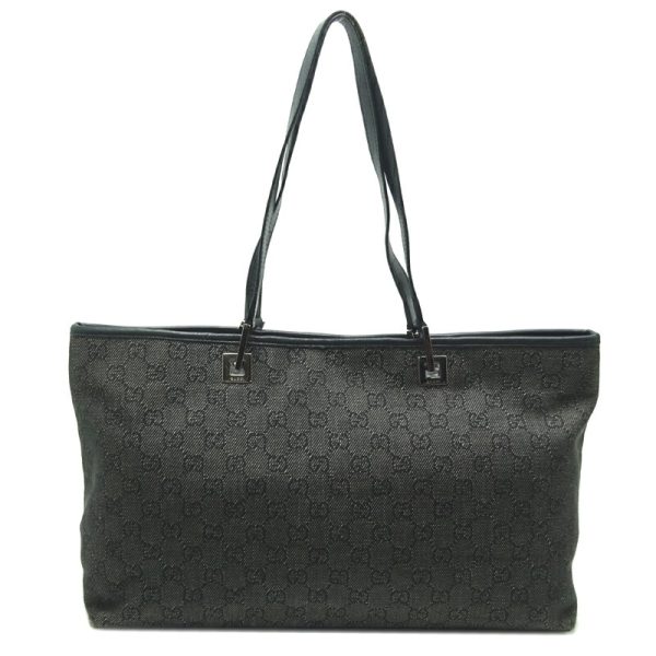 dh69922 2 Gucci GG Pattern Handbag Bag Black