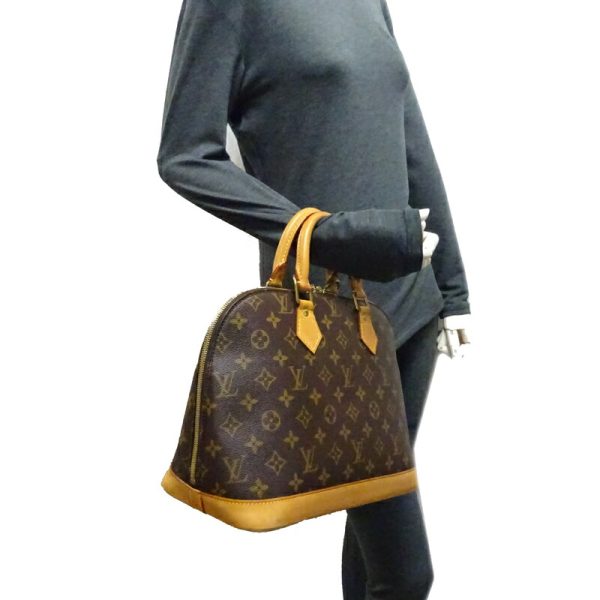 dh69944 10 Louis Vuitton Alma Pm Monogram Handbag Brown