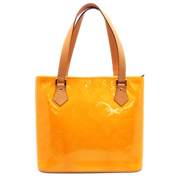 dh69988 01 Louis Vuitton Vernis Houston Tote Bag Yellow