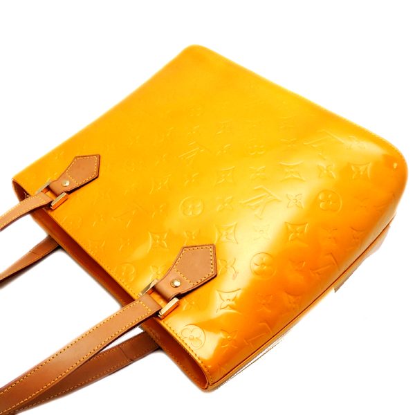 dh69988 04 Louis Vuitton Vernis Houston Tote Bag Yellow