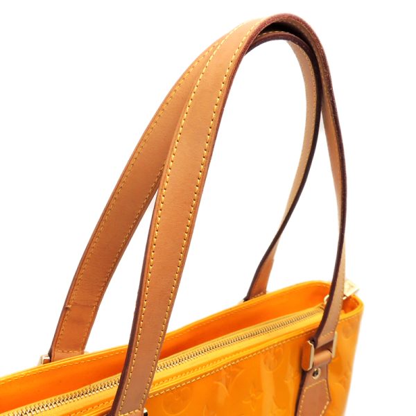 dh69988 05 Louis Vuitton Vernis Houston Tote Bag Yellow