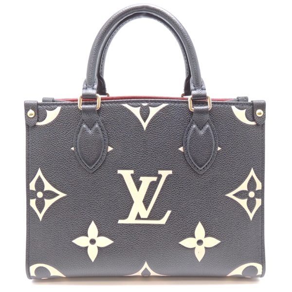 dh70010 1 Louis Vuitton On The Go Pm Monogram Empreinte Handbag Black