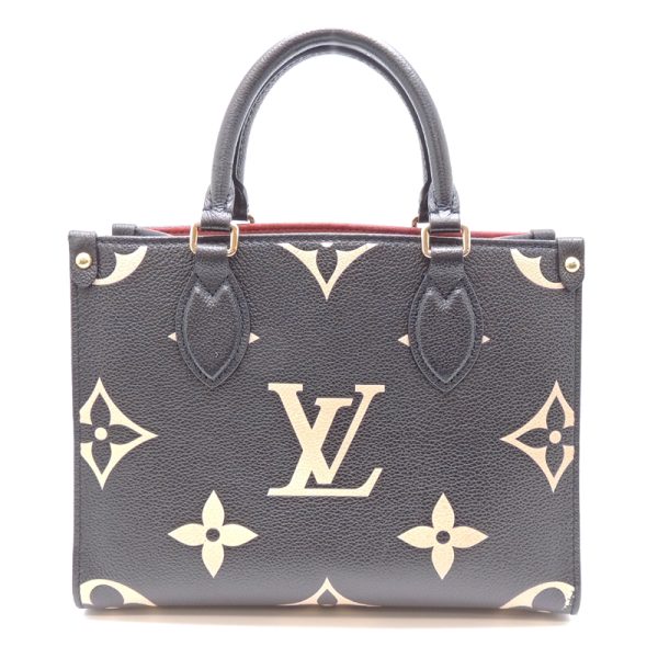 dh70010 2 Louis Vuitton On The Go Pm Monogram Empreinte Handbag Black