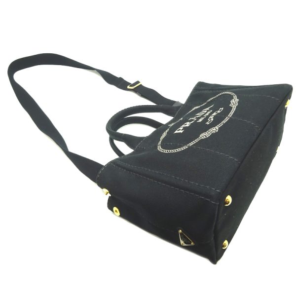 dh70090 3 Prada Handbag Canapa Black