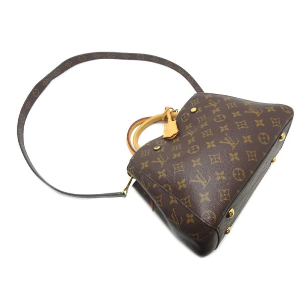 dh70125 3 Louis Vuitton Montaigne Bb Monogram Handbag Brown