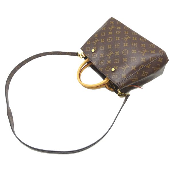 dh70125 4 Louis Vuitton Montaigne Bb Monogram Handbag Brown