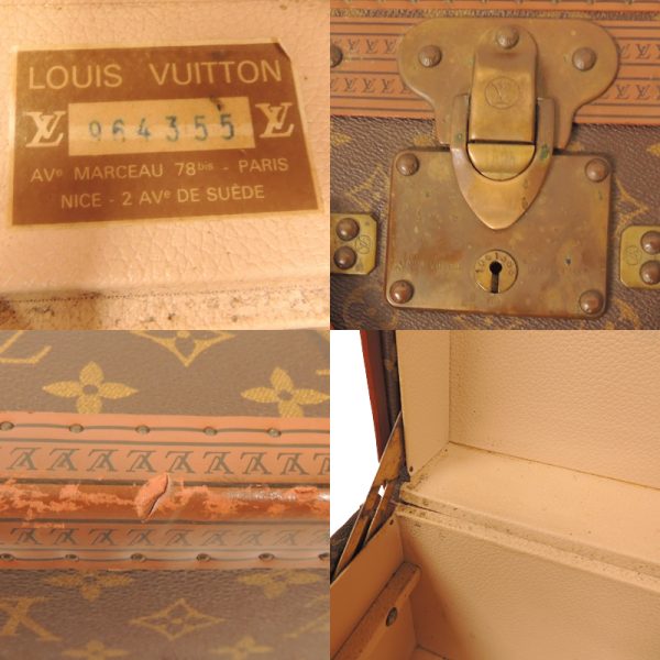 dh70149 8 Louis Vuitton Alzer 60 Trunk Brown