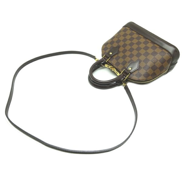 dh70164 4 Louis Vuitton Alma Bb Damier Ebene Handbag Brown