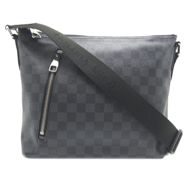 dh70170 1 Louis Vuitton Mick Pm Damier Graphite Shoulder Bag Black