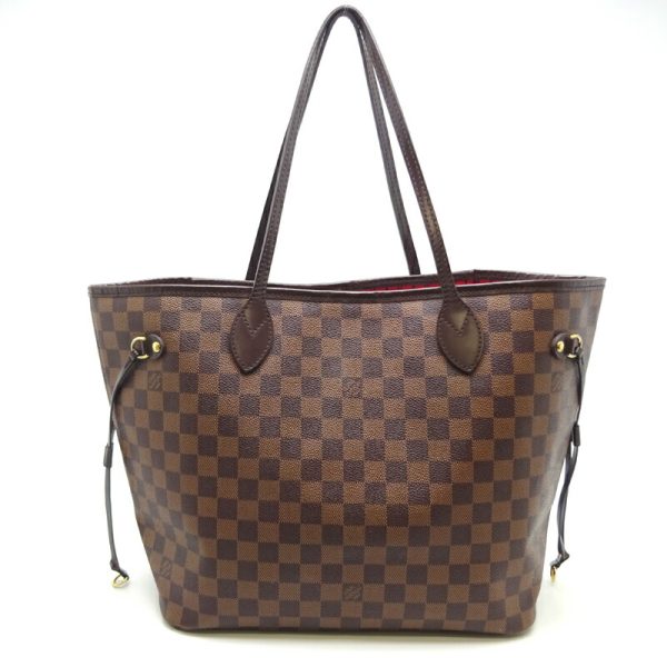 dh70181 1 Louis Vuitton Neverfull MM Damier Tote Bag Red