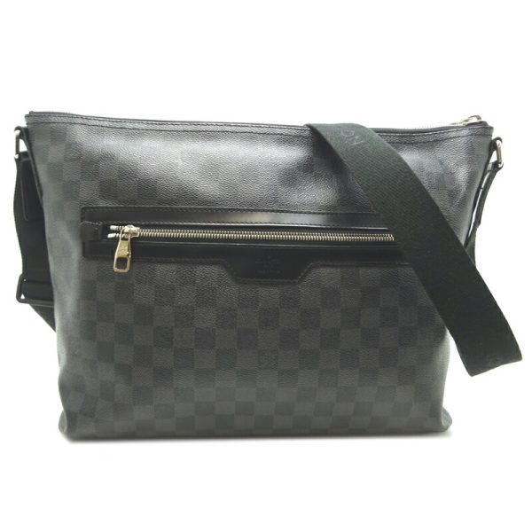 dh70184 1 Louis Vuitton Mick MM Damier Graphite Shoulder Bag Black